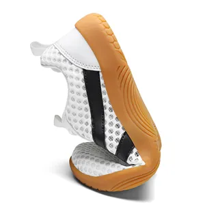 Atmungsaktive Barfußschuhe mit breiter Zehenbox aus Mesh für Herren in Weiß und Schwarz