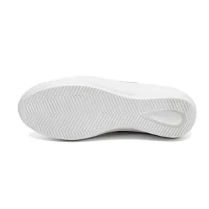 Suola platform bianca antiscivolo per scarpe casual traspiranti in flyknit senza lacci