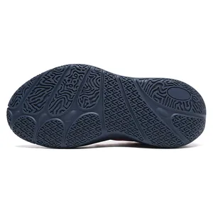 Anti-slip basketball shoe sole with intricate traction patterns for training