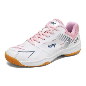 Chaussures de badminton et tennis respirantes professionnelles avec semelle en gomme antidérapante