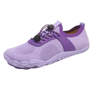 Scarpe a piedi nudi in rete viola traspirante per nuoto, yoga e fitness all'aperto