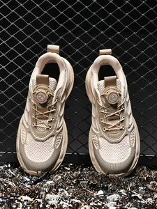 Zapatos de Seguridad para Hombre y Mujer Hebilla Giratoria Punta de Acero Anti-aplastamiento Anti-perforación Zapatillas