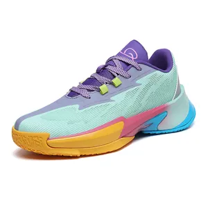 Vibrant low-top colorful basketball shoes for professional training and daily sports wear