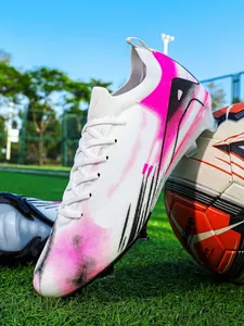 Professional Soccer Shoes For Men Women Low Top FG AG Cleats Durable Synthetic Leather Breathable Outdoor Football Boots Training Athletic Sneakers