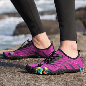 Unisex Barefoot Water Shoes Quick-Dry Aqua Socks For Beach Swim Surf Five-Finger Non-Slip Rubber Sole Outdoor Sport Shoes