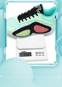 Lightweight basketball shoe weighing only 358.3g on a digital scale