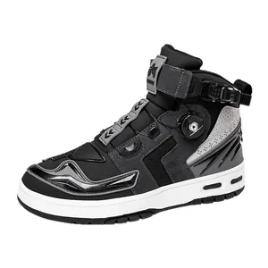 Botas de moto negras QK299 con protección para cambios y sistema de cierre BOA