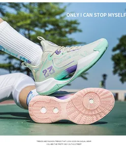 Breathable low-top basketball shoes for men and women featuring mesh upper and non-slip sole