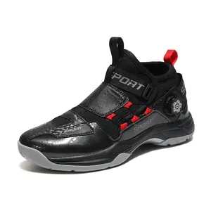 Chaussures de basket-ball basses pour hommes et femmes avec boucle rotative antidérapante