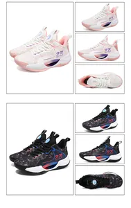 Detailed view of breathable low-top basketball shoes with mesh upper and MD sole.