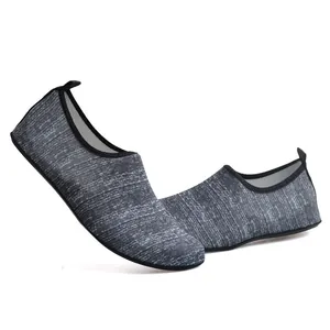 Lightweight grey elastic mesh water shoes for swimming yoga and river tracing sports