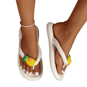 Süße Ananas-Flip-Flops mit weicher EVA-Sohle für Sommer- und Strandspaziergänge