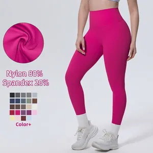 Leggings Yoga Vita Alta Da Donna Controllo Addome Sollevamento Glutei Pantaloni Sportivi Nylon Elastan Traspirante
