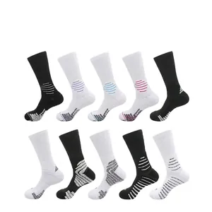 Chaussettes de basket antibactériennes professionnelles avec semelle en éponge rembourrée
