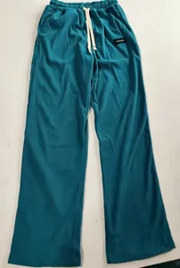 Hochwertige petrolfarbene Cordhose für Herren mit weitem Bein und elastischem Kordelzug.