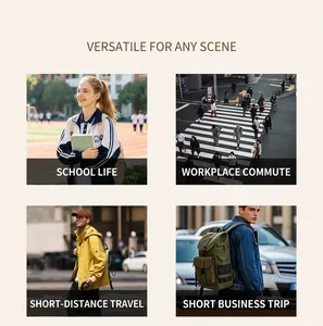 Collage lifestyle pour sac à dos homme polyvalent utilisé pour l'école, les voyages et le travail
