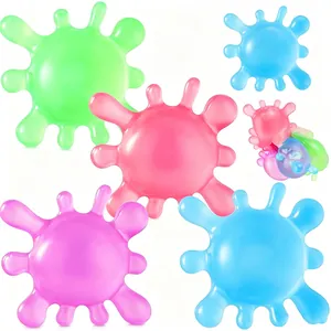 Πολύχρωμα dream squishies σε σχήμα πιτσιλιάς για άγχος με ζωντανές υφές ζελέ.