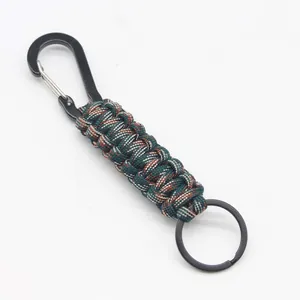 Ανθεκτικό μπρελόκ από πλεγμένο paracord για επιβίωση σε εξωτερικούς χώρους με κρίκο