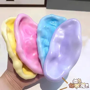 Jouets anti-stress mochi squishy colorés en forme d'oreilles
