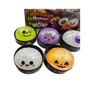 Σετ παιχνιδιών πίεσης Halloween 8,5 cm ψωμάκια φάντασμα και κολοκύθα για ανακούφιση άγχους