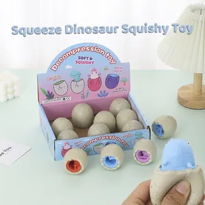 Fun cartoon dinosaur egg decompression squishy toy for stress relief and sensory play