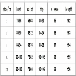 Detailed size chart for women's floral mesh maxi dress in centimeters for sizes S-XXL