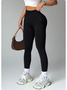 Legging de yoga push-up taille haute sans couture pour le fitness et la course