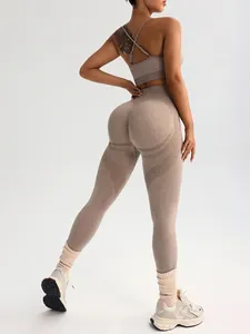Naadloze Yoga Set Voor Vrouwen Camisole Sportbeha En Hoge Taille Billift Gym Leggings Strakke Fitness Workout Top And Bottom