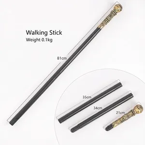 Detaillierte Produktspezifikationen für 81cm Vintage-Gehstock für Halloween-Kostüme
