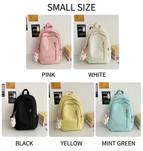 Overview showing five vibrant color options for the stylish minimalist school backpack