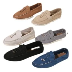 Classic tassel loafers in multiple colors featuring a comfortable slip-on flat design