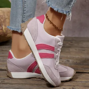 Women's Thick Sole Sneakers 2025 Spring Summer Retro Casual Sports Shoes Breathable Platform Dad Shoes For Students Fashion Sneakers