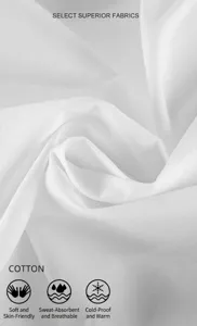 Detailed view of high-quality white cotton fabric highlighting soft texture and breathability