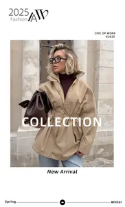 Détail d'une veste style barn kaki élégante avec cordon de serrage réglable à la taille