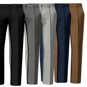 Auswahl an Herren Business Casual Anzughosen in verschiedenen Farben mit geradem Schnitt
