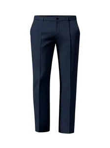 Vorderansicht der dunkelblauen Herren-Anzughose für Business- und Freizeit-Outfits