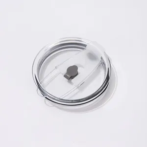 Couvercle transparent pour gobelet de 20oz avec fermeture coulissante et joint