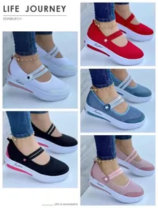 Zapatillas de plataforma de malla para mujer en colores rojo, rosa, azul, negro y blanco