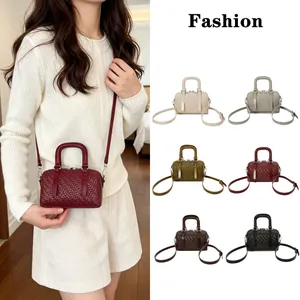 Damen Retro Rindsleder Handtasche Mit Clutch Und Geldbörse Lychee-Textur Große Kapazität Schultertasche Täglich Pendeln Tote