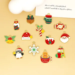 Auswahl an bunten Christmas Legierung Anhängern für DIY Schmuck und Handwerk