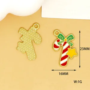 Detailansicht der 23 mm x 16 mm Maße für den Weihnachts-Zuckerstangen-Anhänger DIY