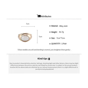 Attributi del bracciale ovale in resina che mostra lega e dimensioni di 7 cm