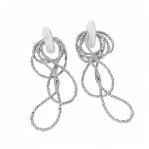 Luxus Mehrschichtige Quasten Ohrringe Mit Künstlicher Perle Glasperlen Stahlpfosten Für Damen Elegantes Schmuckzubehör