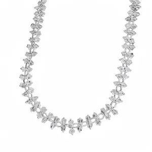 Minimalistische Koperen Geometrische Kralen Halsketting Zirconia Ingelegd Sleutelbeenhalsketting Lichte Luxe Temperament Dagelijkse Veelzijdige Sieraden Voor Dames