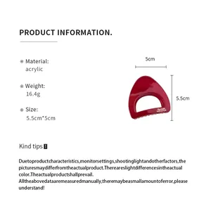 Spécifications détaillées de taille et de matériau pour la petite pince à cheveux