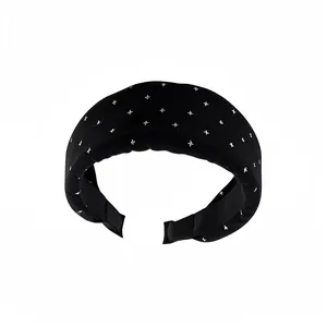 Koreanischer Stil Stoff Bedruckt Breit Stirnband Für Damen Hoher Schädeldecke Haarband Geometrisches Muster Stoff Stirnband Alltag Accessoire