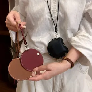 Kunstleren Ronde Hanger Brilhouder Ketting Voor Dames Geometrische Croissant Vorm Legering Trui Ketting Sieraden