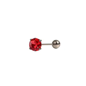 Roestvrij Stalen Ronde Strass Oorknopjes Voor Vrouwen Mode Veelzijdig Geometrisch Sieraden Voor Bruiloft Feest Dagelijks