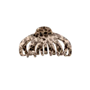 Vintage Acryl Leopardenmuster Haarklammer Für Damen High End Haifisch-Clip Verschmiertes Sternmuster Haar-Accessoire
