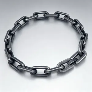Detailaufnahme eines 8 mm großen, matten Gliederkettenarmbands aus Edelstahl für Herren